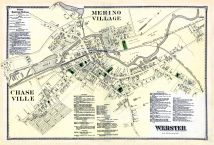 Merno Village, Webster, Chase Village, Worcester County 1870